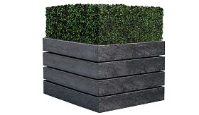 Bloembak AGORA - Ural Black - 600x600x520 mm - 117 liter