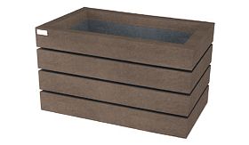 Bloembak AGORA - Quartz Brown - 600x450x520 mm