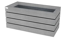 Bloembak AGORA - Mineral Grey - 900x450x520 mm - 131 liter