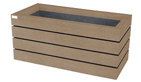 Bloembak AGORA - Sand Beige - 900x450x520 mm - 131 liter