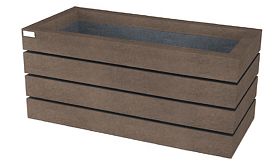 Bloembak AGORA - Quartz Brown - 900x450x520 mm - 131 liter