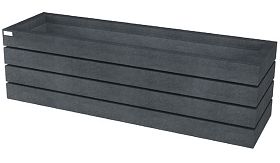 Bloembak AGORA - Ural Black - 1200x450x520 mm - 178 liter