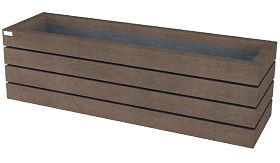 Bloembak AGORA - Quartz Brown - 1200x450x520 mm - 178 liter