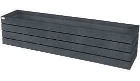 Bloembak AGORA - Ural Black - 1800x450x520 mm - 271 liter