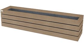 Bloembak AGORA - Sand Beige - 1800x450x520 mm - 271 liter