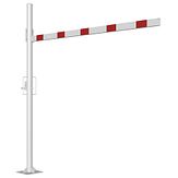 Hoogtebegrenzer - draaibaar - 3000 mm - cilindersl. - voetplaat