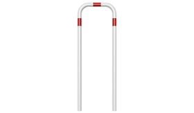 Sluishek - 500x1400x48 mm Ø - wit/rood - z. tussenb. - instorten