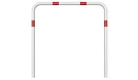 Sluishek - 1200x1200x48 mm Ø - wit/rood - z. tussenb. - instorten