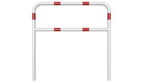 Sluishek - 1200x1200x48 mm Ø - wit/rood + tussenbuis - instorten