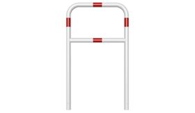 Sluishek - 700x1200x48 mm Ø - wit/rood + tussenbuis - instorten