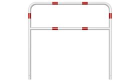 Sluishek - 1500x1400x48 mm Ø - wit/rood + tussenbuis - instorten