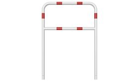 Sluishek - 1000x1400x48 mm Ø - wit/rood + tussenbuis - instorten