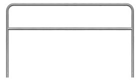 Sluishek - 2500x1400x48 mm Ø - verzinkt + tussenbuis - instorten