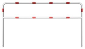 Sluishek - 2500x1400x48 mm Ø - wit/rood + tussenbuis - instorten