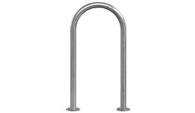 RVS fietsbeugel - 460x800 mm - zonder tussenbuis - voetplaat