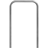 RVS fietsbeugel - 800x1200 mm - zonder tussenbuis - instorten