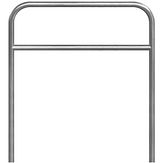 RVS fietsbeugel - 1200x1200 mm - met tussenbuis - instorten