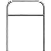 RVS fietsbeugel - 1000x1200 mm - met tussenbuis - instorten