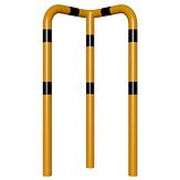 Veiligheidsbeugel 1x 90° - g/z - 600x1150x76 mm Ø - instorten