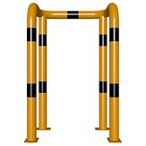 Veiligheidsbeugel 2x 90° - g/z - 750x1150x76 mm Ø - voetplaat