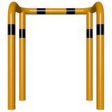 Veiligheidsbeugel 2x 90° - g/z - 1000x650x76 mm Ø - instorten