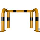 Veiligheidsbeugel 2x 90° - g/z - 1000x650x76 mm Ø - voetplaat