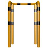 Veiligheidsbeugel 2x 90° - g/z - 1000x1150x76 mm Ø - instorten