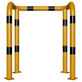 Veiligheidsbeugel 2x 90° - g/z - 1000x1150x76 mm Ø - voetplaat