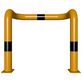 Veiligheidsbeugel 2x 90&deg; - g/z - 750x650x76 mm &Oslash; - voetplaat