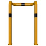 Veiligheidsbeugel 2x 90&deg; - g/z - 750x1150x76 mm &Oslash; - voetplaat