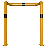 Veiligheidsbeugel 2x 90° - g/z - 1000x1150x76 mm Ø - voetplaat