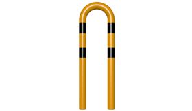 Veiligheidsbeugel - geel/zwart - 400x650x76 mm Ø - instorten