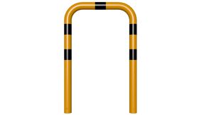 Veiligheidsbeugel - geel/zwart - 750x650x76 mm Ø - instorten
