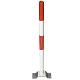 Uitneembare afzetpaal PARAT B 60 mm Ø - rood/wit + opzetvoet