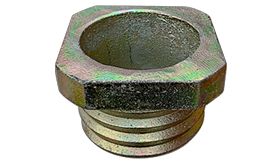 Schroefdeel voor grondpot met draaisluiting - 76 mm Ø