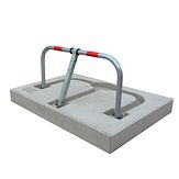 Parkeerbeugel POL - verzonken in poer - cilinderslot