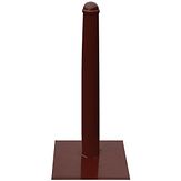 Vaste afzetpaal met grondplaat -model 120 - RAL 3007