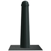 Trottoirpaal - MA66s grondplaat - kleur RAL 6012 Zwartgroen