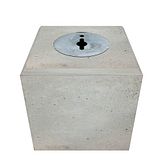 Betonpoer met MA66 adapter - 295x295x300 mm