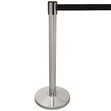 MORION koordstandaard - RVS - zwart koord - 915x63 mm Ø