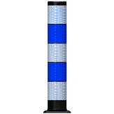 Flexpost BB21 verkeerszuil - wit/blauw - Klasse 3