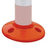 Voetplaat t.b.v. Flexpost SM702 - oranje - 205 mm Ø