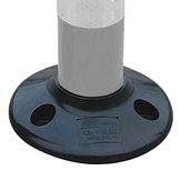 Voetplaat t.b.v. Flexpost SM702 - zwart - 205 mm Ø