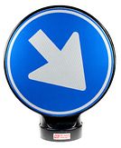 Flexpost opzetbord - model D02 - 400 mm Ø - enkelzijdig Klasse 3