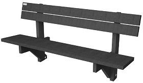 Bank PARIS - Ural Black - 1800x640x890 mm