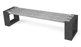 Bank MATRIX 004 ZL - Mineral Grey - 1940x470x430 mm