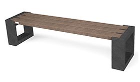 Bank MATRIX 004 ZL - Quartz Brown - 1940x470x430 mm