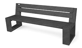 Bank MATRIX 005 ML - Ural Black - 1940x640x750 mm