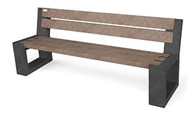 Bank MATRIX 005 ML - Quartz Brown - 1940x640x750 mm