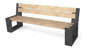 Bank MATRIX 005 ML - Sand Beige - 1940x640x750 mm